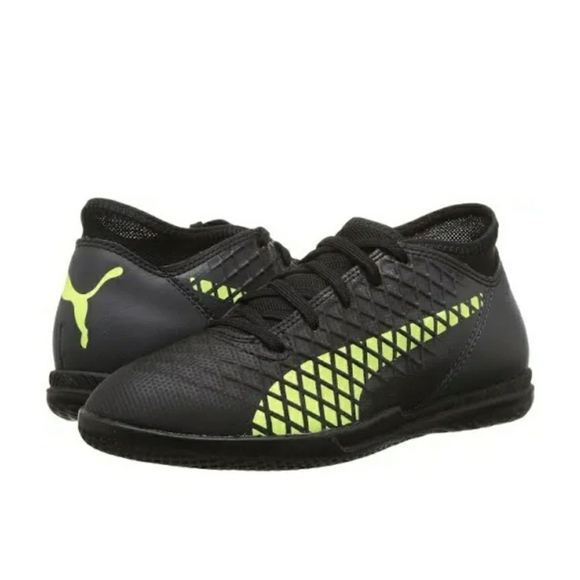 Puma Other - Puma Boys Future 18.4 IT Jr Gym Soccer Shoes  Color Black/Fizzy Yellow/A…